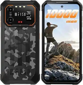 Amazon Iiif150 b1 pro téléphone portable incassable 10000mah grande batterie, 6go+128go(up to 1to) smartphone antichoc, écran 6.... offre