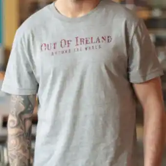 T-shirt gris out of ireland