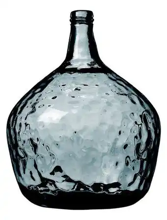 Vase dame jeanne verre recyclé bleu 16l d29 h42