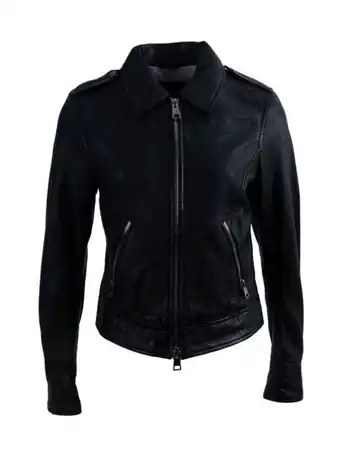 Oakwood - veste femme zip droit col chemise jade noir