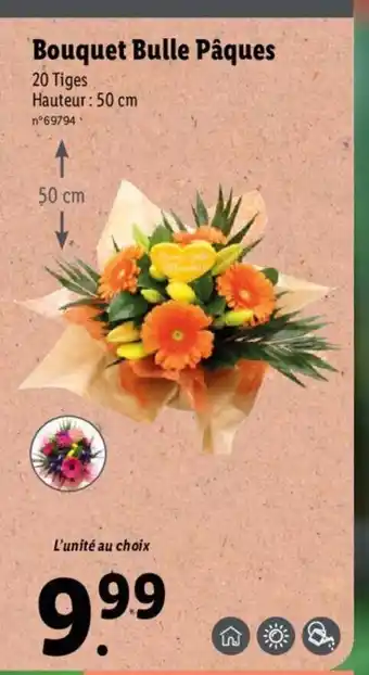 Lidl Bouquet Bulle Pâques offre