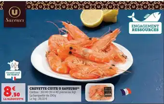 Super U Crevette cuite usaveurs offre