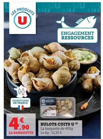 Super U Bulots cuits u offre