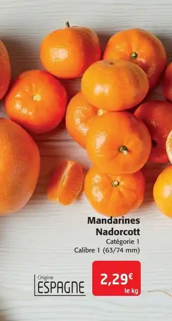 Colruyt Mandarines nadorcott offre