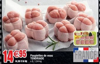 Paupiettes de veau tendriade