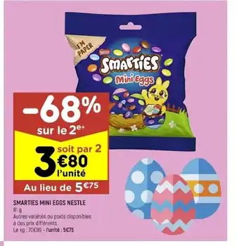 Leader Price Smarties Mini Eggs Nestle offre