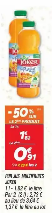 Netto Pur jus multifruits joker offre