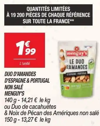 Duo d`amandes d`espagne & portugal non salĂš menguy`s