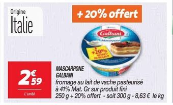 Netto Mascarpone galbani offre