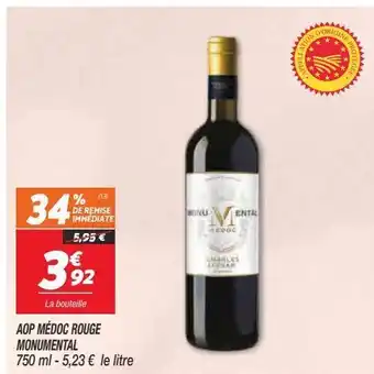 Netto Aop medoc rouge monumental offre