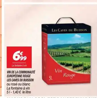 Netto Vin de la communaute europeenne rouge les caves du buisson offre