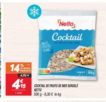Netto Cocktail de fruits de mer surgele netto offre