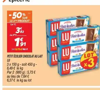 Netto Petit ecolier chocolat au lait lu offre