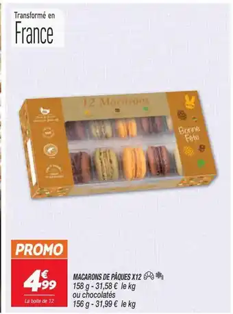 Netto Macarons de paques x12 offre