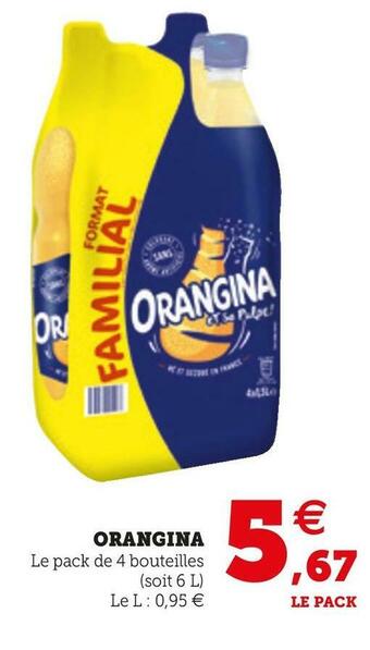 Super U ORANGINA offre