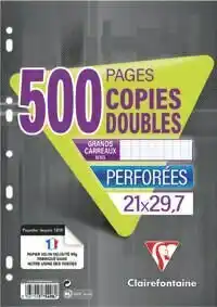 Super U COPIES DOUBLES OU FEUILLES SIMPLES PERFORÉES offre