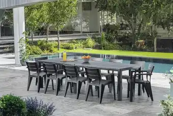 Brico Dépôt Table double "roma graphite" offre