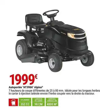 Gamm vert Autoportee at398a alpina offre