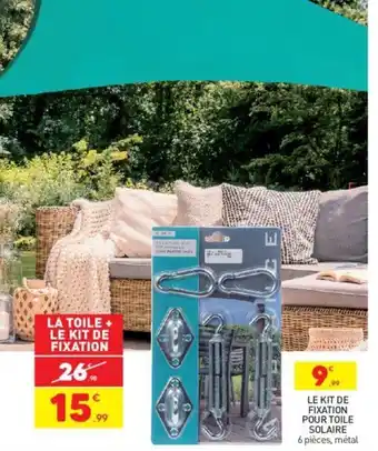 Stokomani Le Kit de Fixation Pour Toile Solaire offre