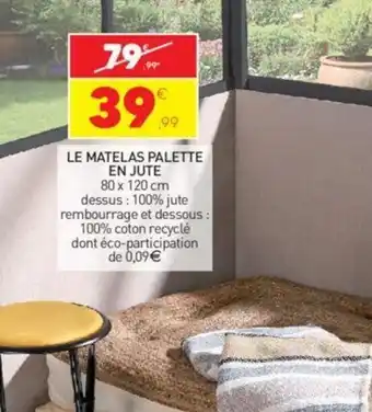 Le Matelas Palette en Jute
