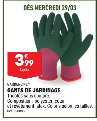 ALDI Gants de Jardinage offre