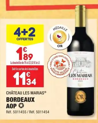 ALDI Bordeaux AOP offre