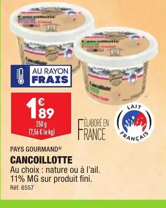 ALDI Cancoillotte offre