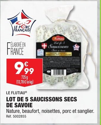 ALDI Lot de 5 Saucissons Secs de Savoie offre