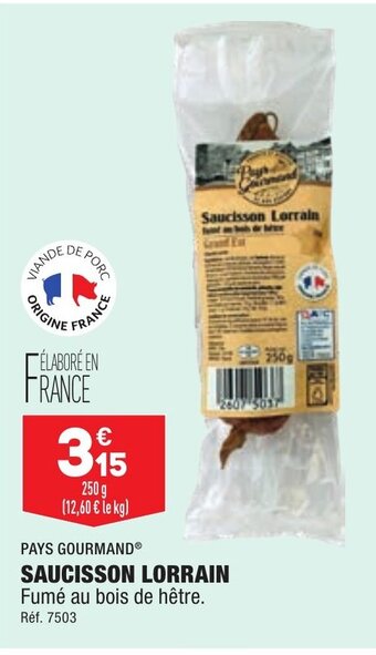 ALDI Saucisson Lorrain offre