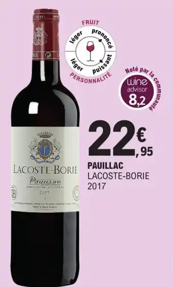 Pauillac Lacoste-Borie 2017