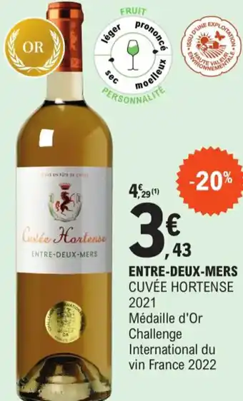 Entre-Deux-Mers CuvĂše Hortense 2021