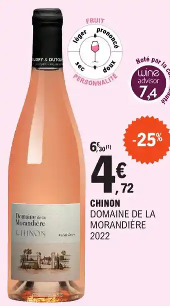E.Leclerc Chinon Domaine De La Morandière 2022 offre