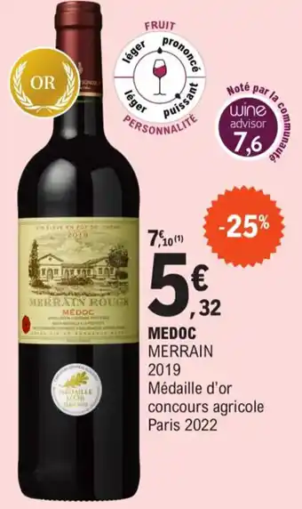 E.Leclerc Medoc Merrain 2019 offre