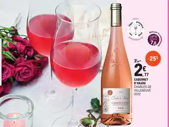 E.Leclerc Cabernet D'Anjou Charles De Villeneuve 2022 offre
