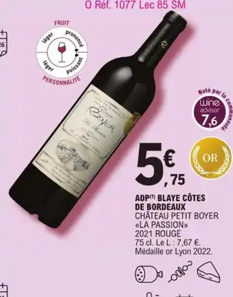 AOP Blaye Côtes De Bordeaux