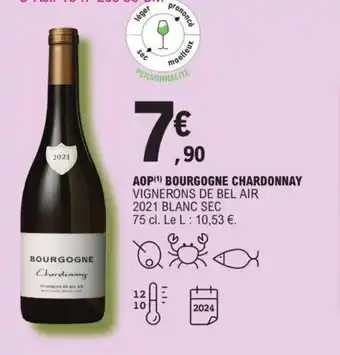 E.Leclerc AOP Bourgogne Chardonnay offre