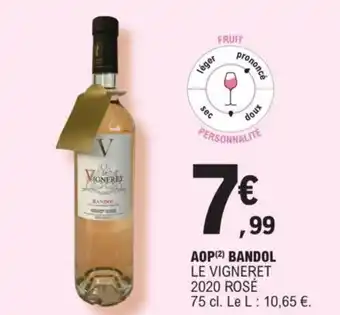 AOP Bandol Le Vigneret 2020 Rosé