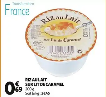 Auchan Riz Au Sur Lit De Caramel offre