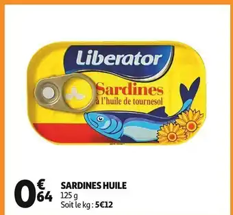 Sardines huile