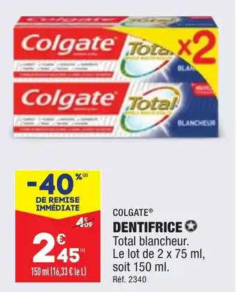 ALDI Dentifrice offre