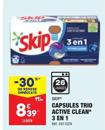 ALDI Capsules Trio Active Clean 3 en 1 offre