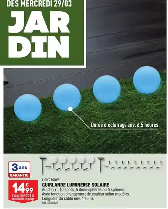 ALDI Guirlande Lumineuse Solaire offre