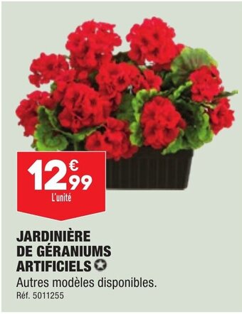 ALDI Jardiniére De Géraniums Artificiels offre