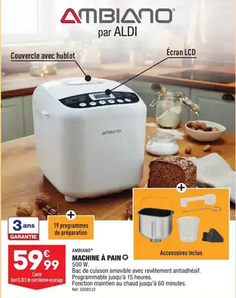 ALDI Machine A Pain offre