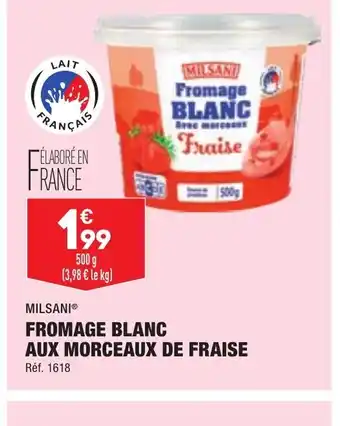 ALDI Fromage blanc aux moceaux de fraise offre