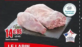 Cora x Carrefour Demi-chevreau offre