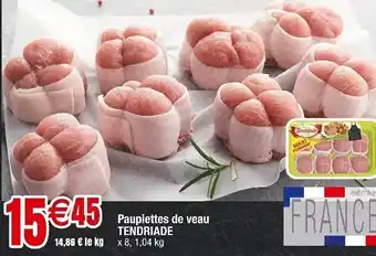 Cora x Carrefour Paupiette de veau tendriade offre