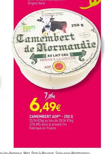 naturéO Camembert AOP offre