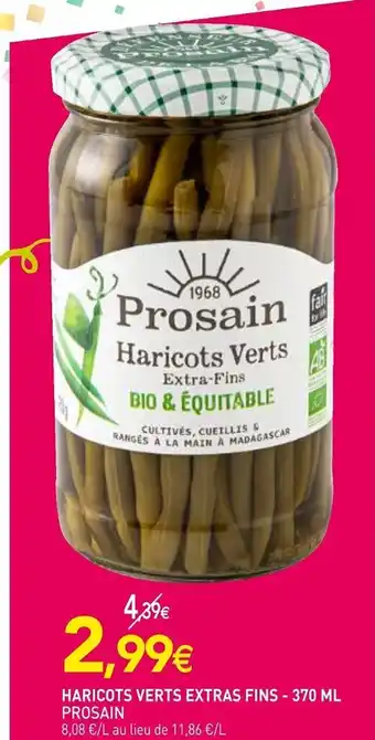 Haricots verts extras fins prosain