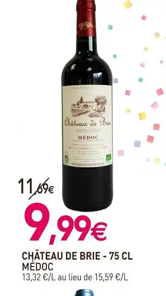 naturéO Chateau de brie 75cl medoc offre